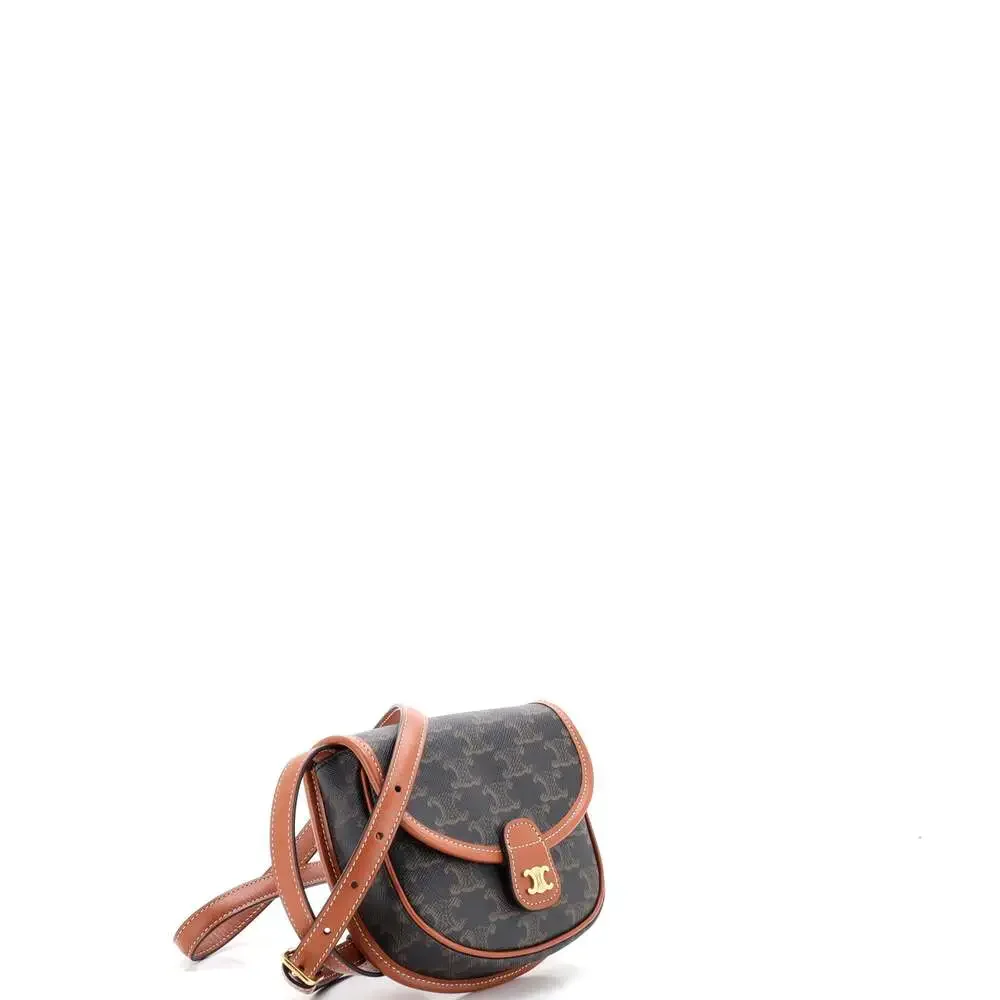Celine Besace Flap Bag Triomphe Coated #270518C12B - Picture 2 of 7